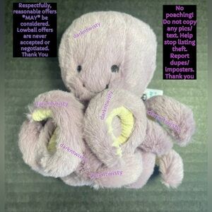 RETIRED BNWT JELLYCAT BABY MAYA OCTOPUS *NEVER 2ND HAND* 1 OWNER AUTH RECEIPT